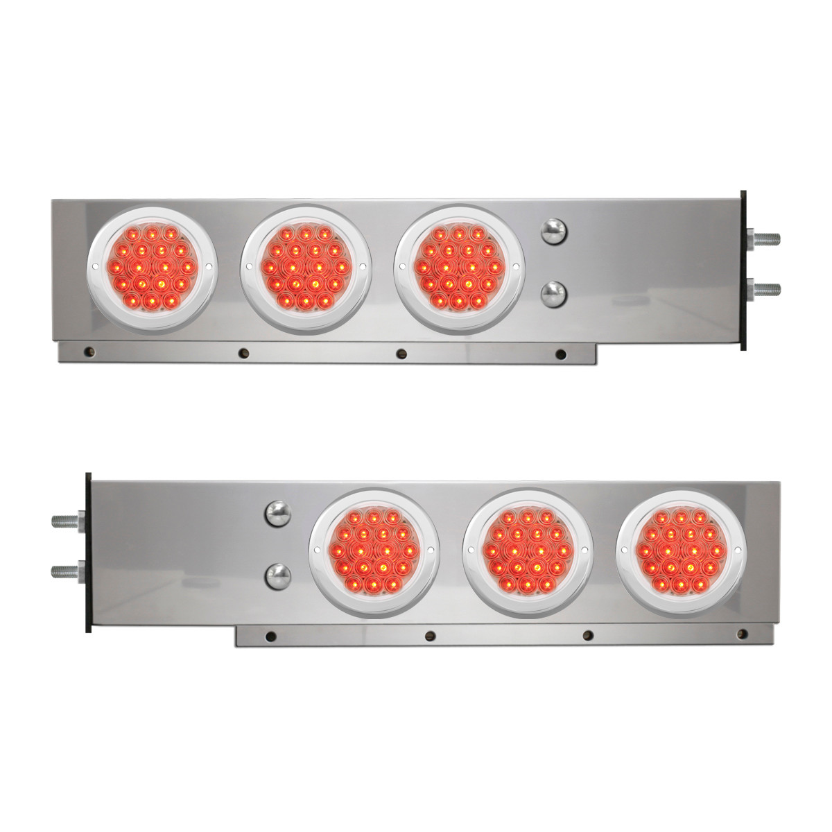 2-Pc Spring-Loaded S.S. LB w/ Six 4" LED Lights - Thumbnail 2