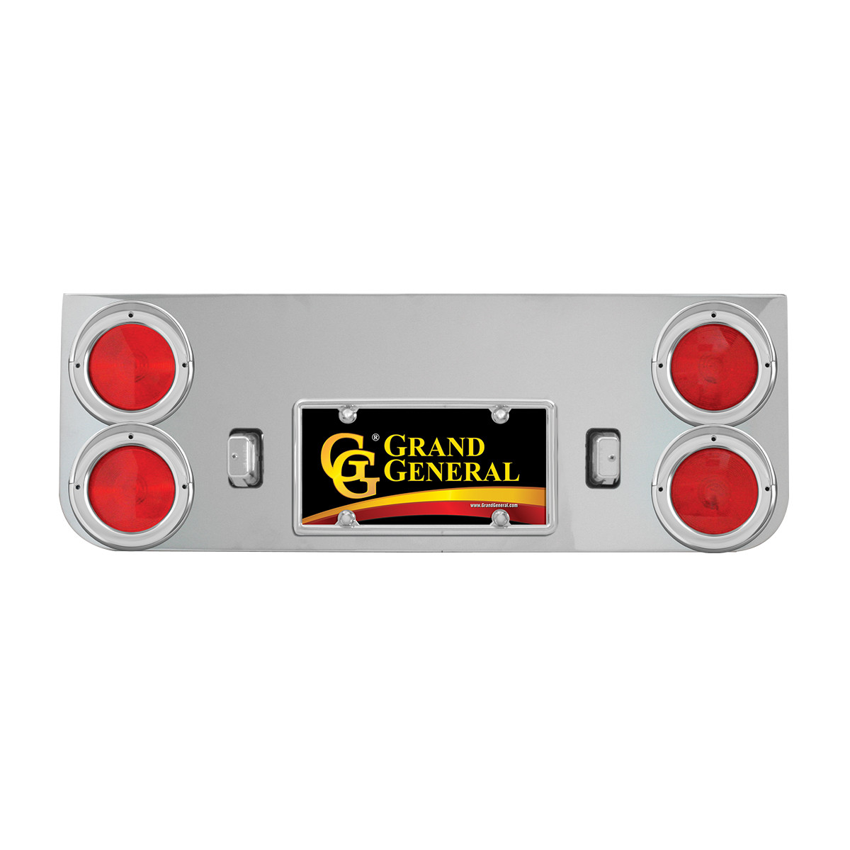 Chrome Plated Steel Rear Center Light Panel - Thumbnail 2