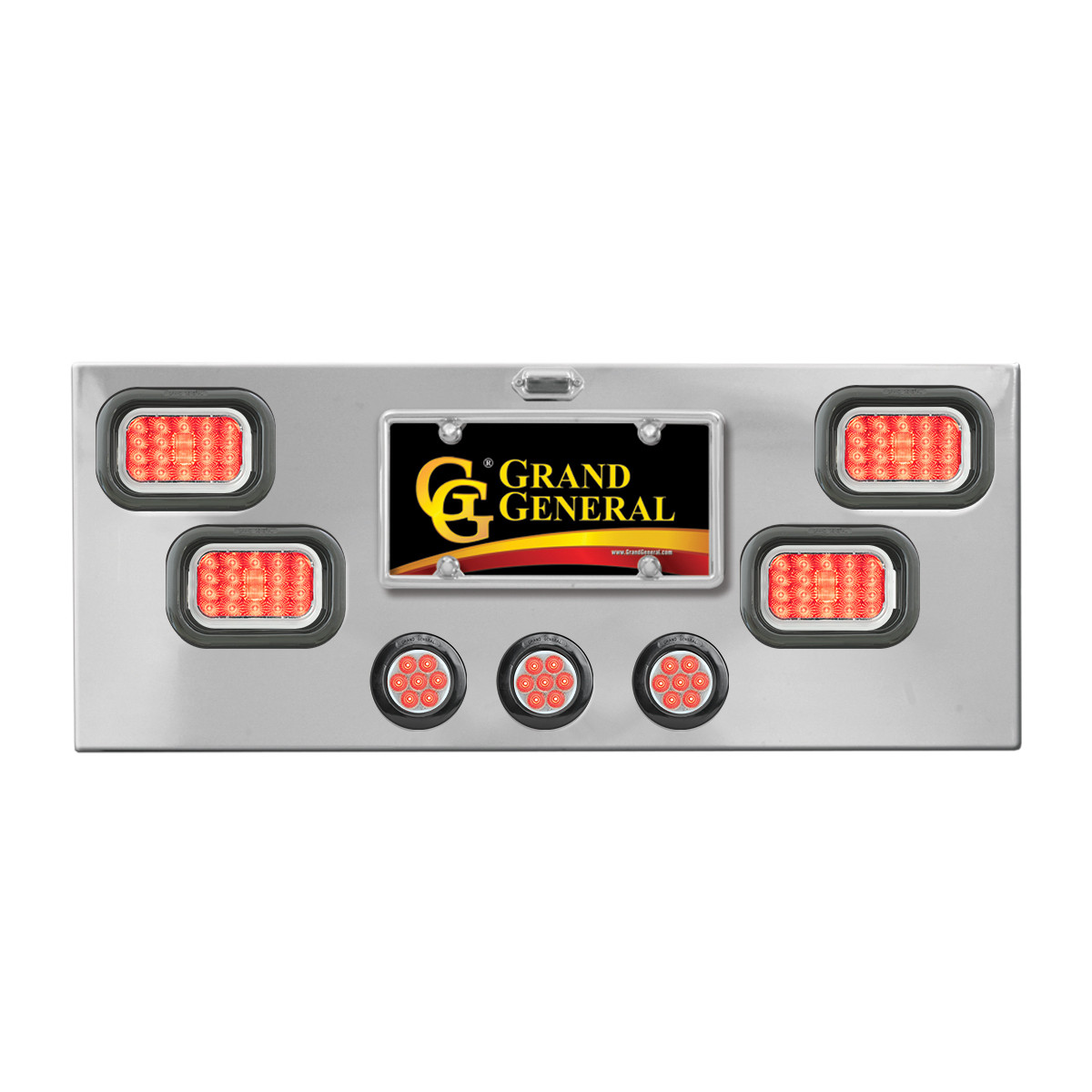 Stainless Steel Rear Center Light Panel