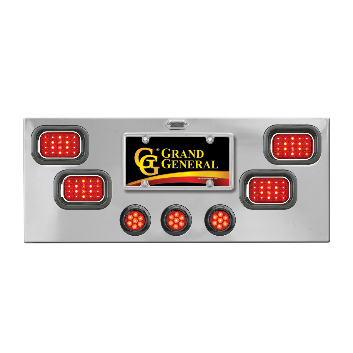 Stainless Steel Rear Center Light Panel