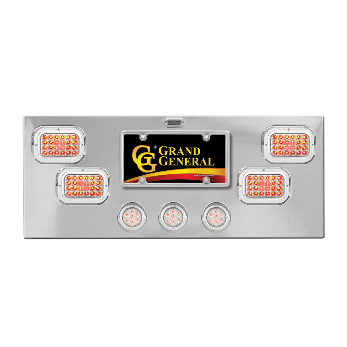 Stainless Steel Rear Center Light Panel