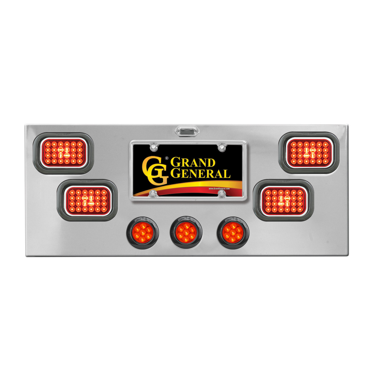 Stainless Steel Rear Center Light Panel
