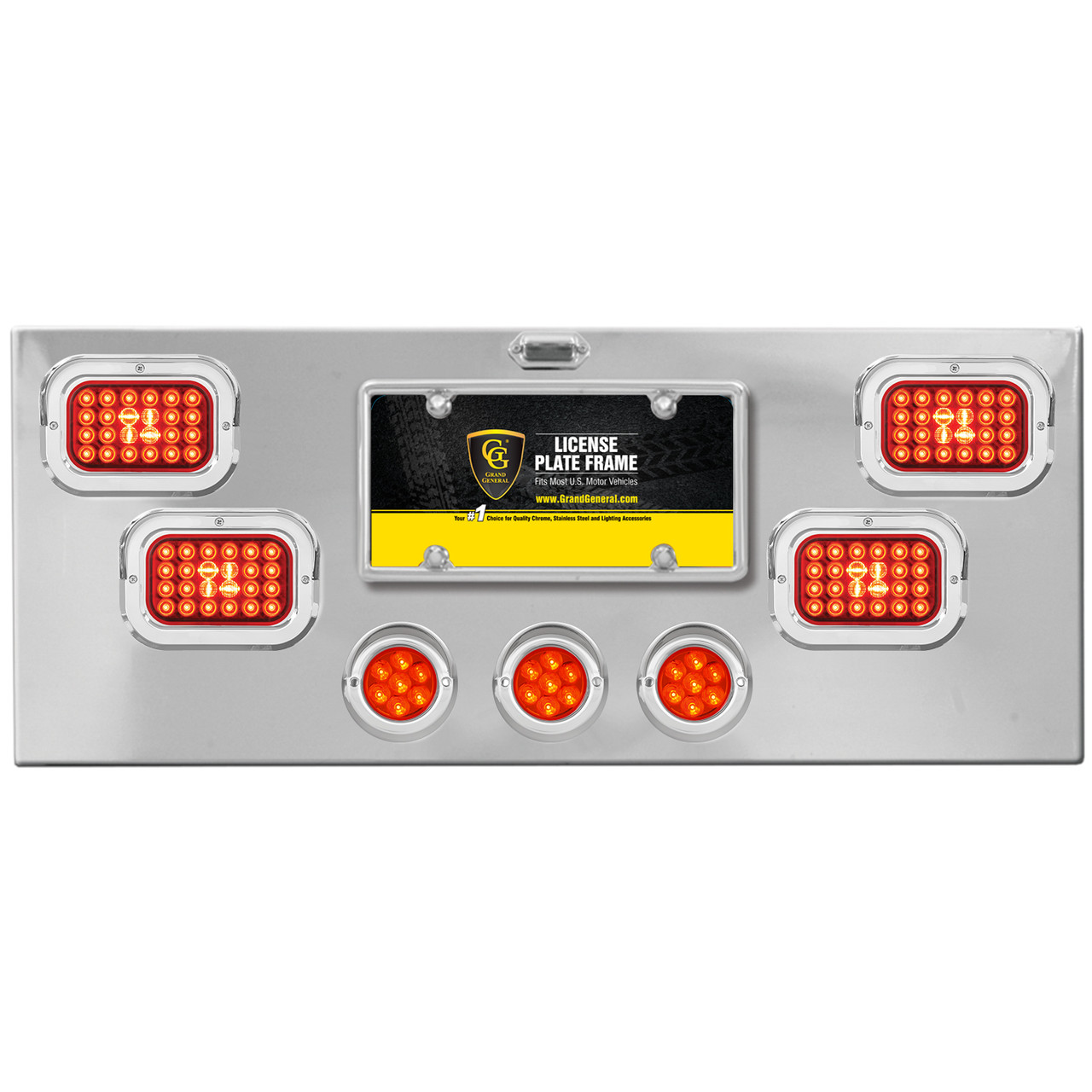 Stainless Steel Rear Center Light Panel