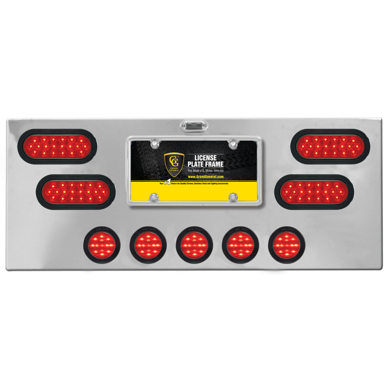 Stainless Steel Rear Center Light Panel