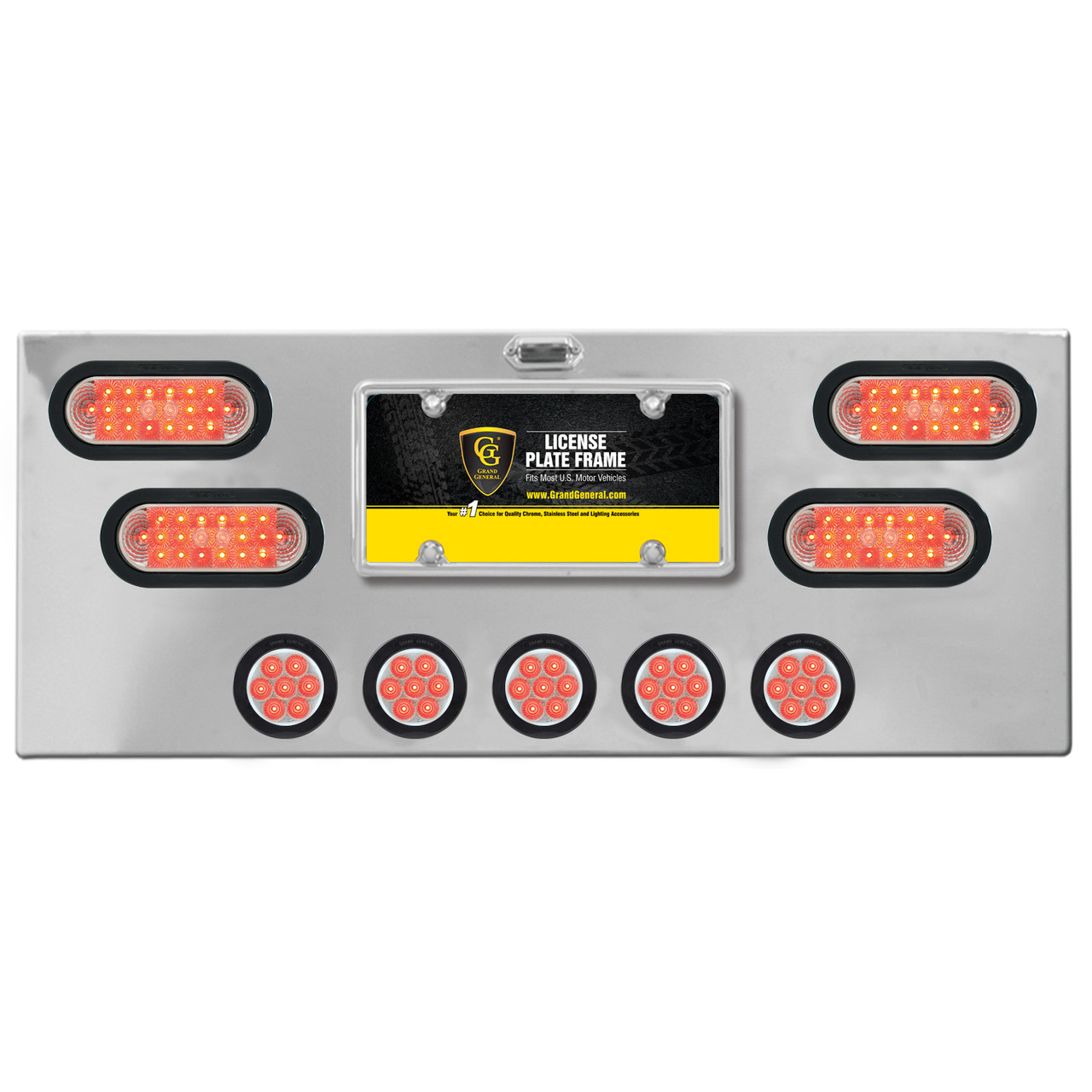 Stainless Steel Rear Center Light Panel