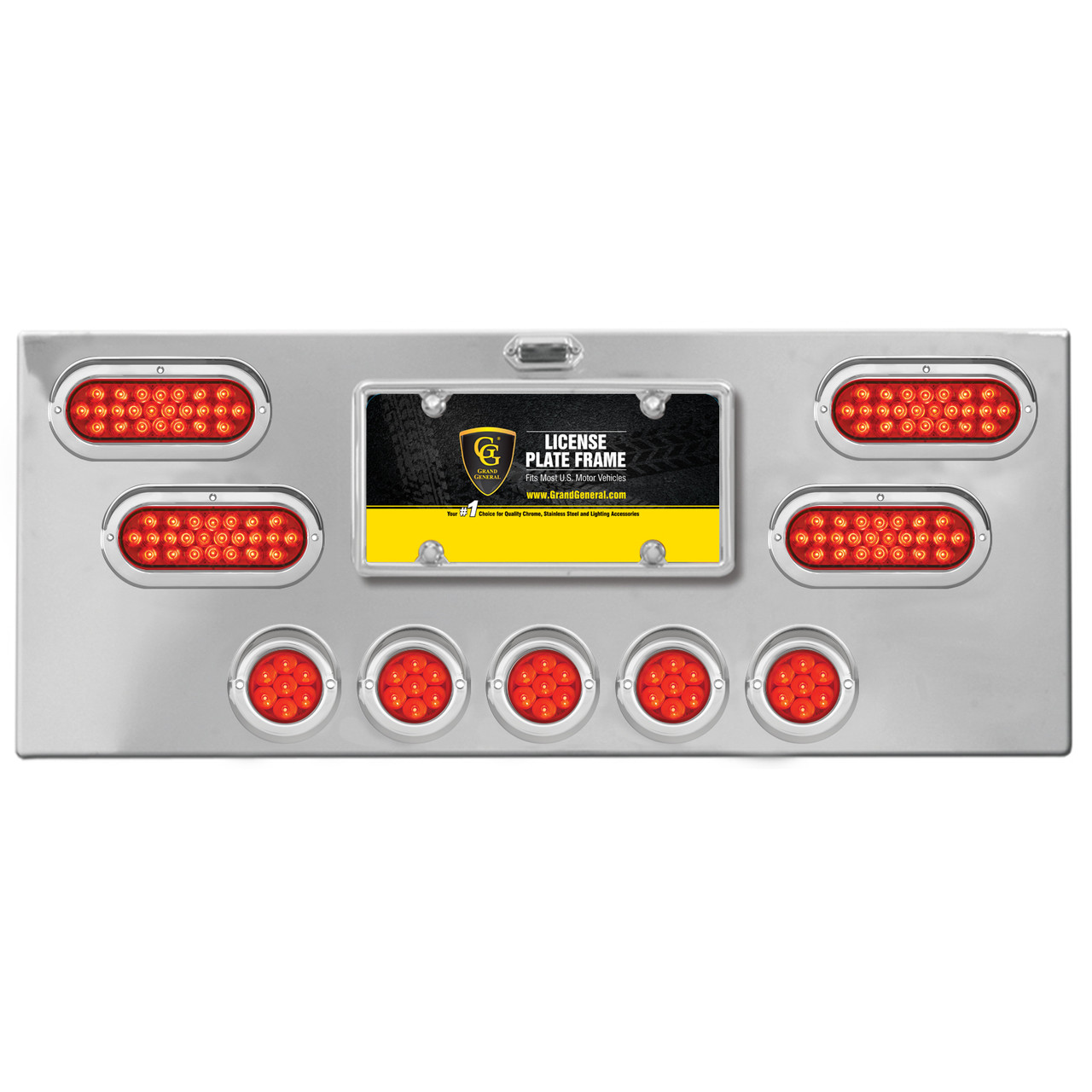 Stainless Steel Rear Center Light Panel