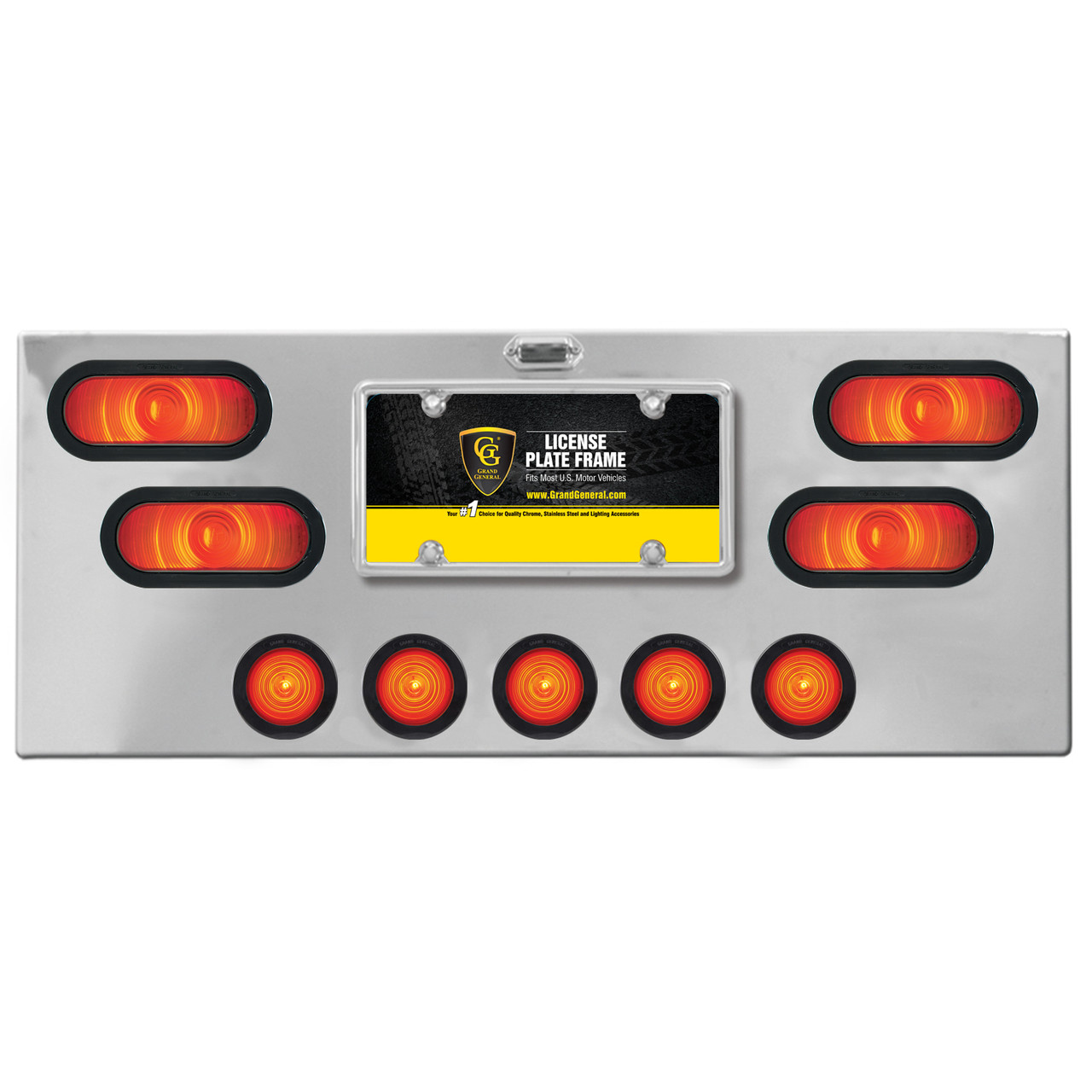 Stainless Steel Rear Center Light Panel