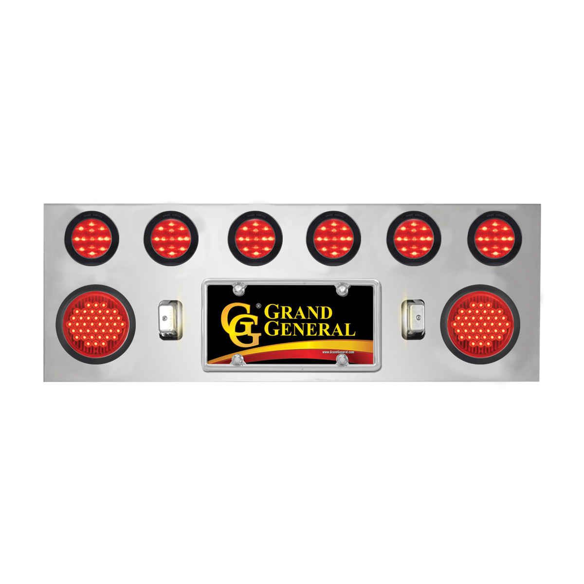 Chrome Plated Steel Rear Center Light Panel