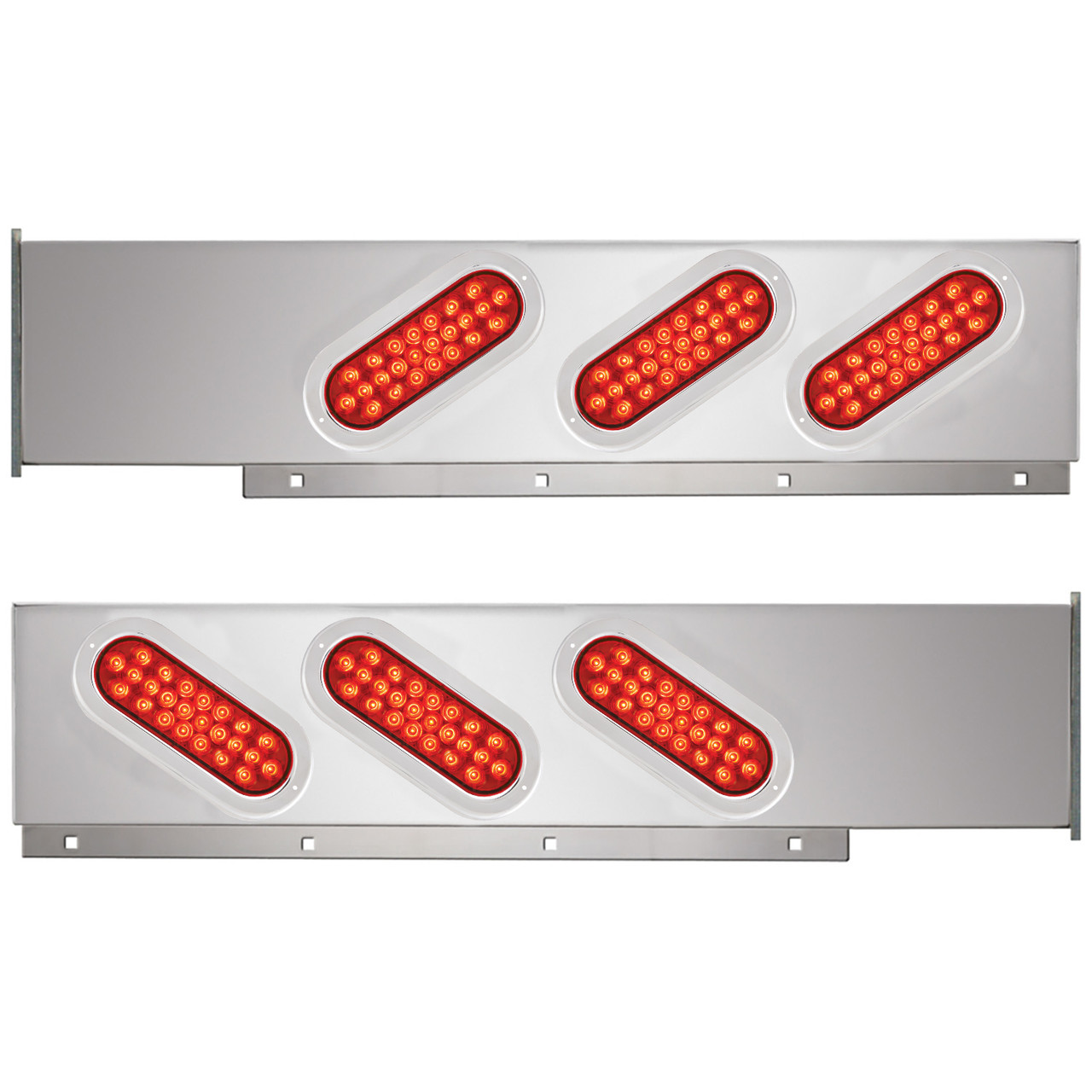 2-Pc Stainless Steel Light Bar