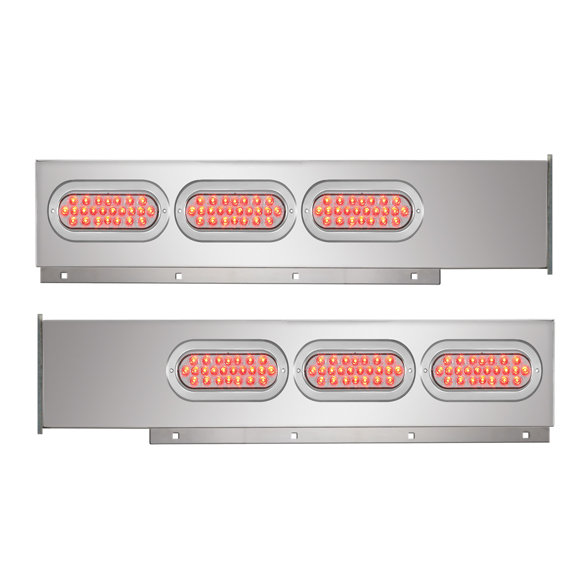 2-Pc Stainless Steel Light Bar