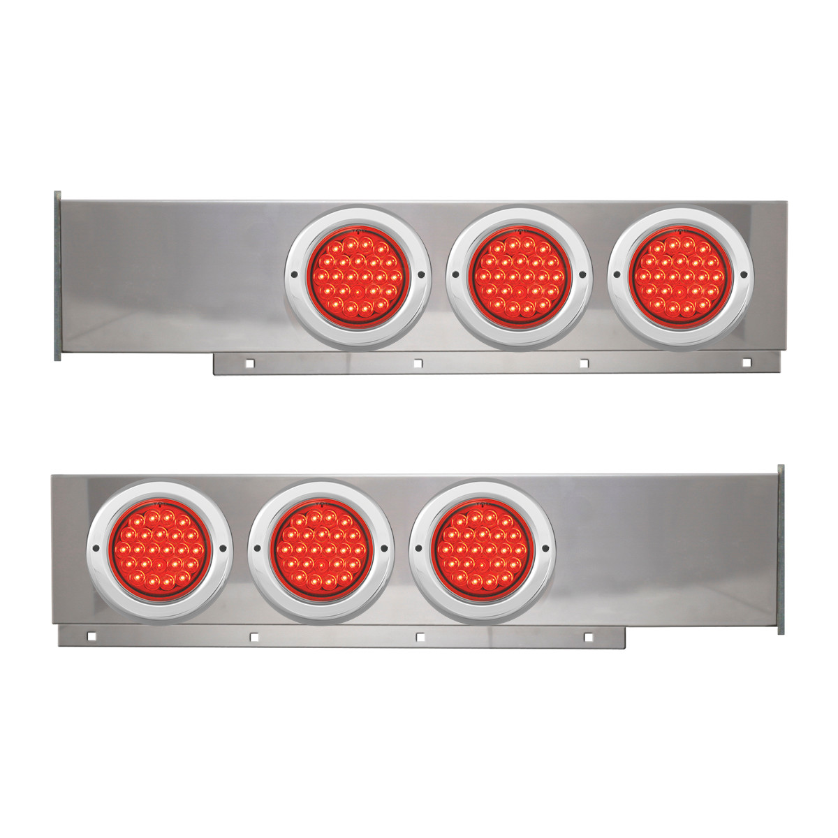 2-Pc Stainless Steel Light Bar