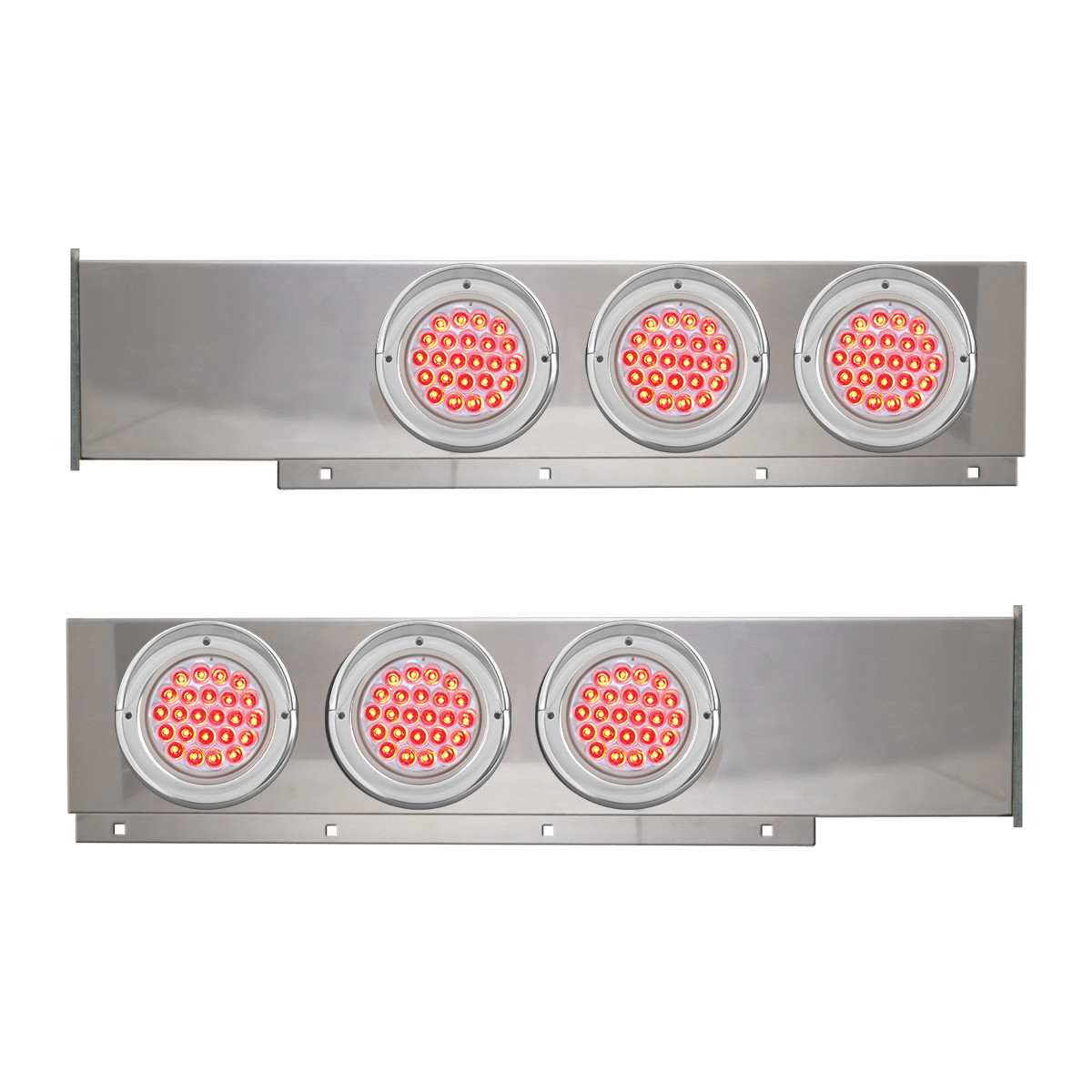 2-Pc Stainless Steel Light Bar