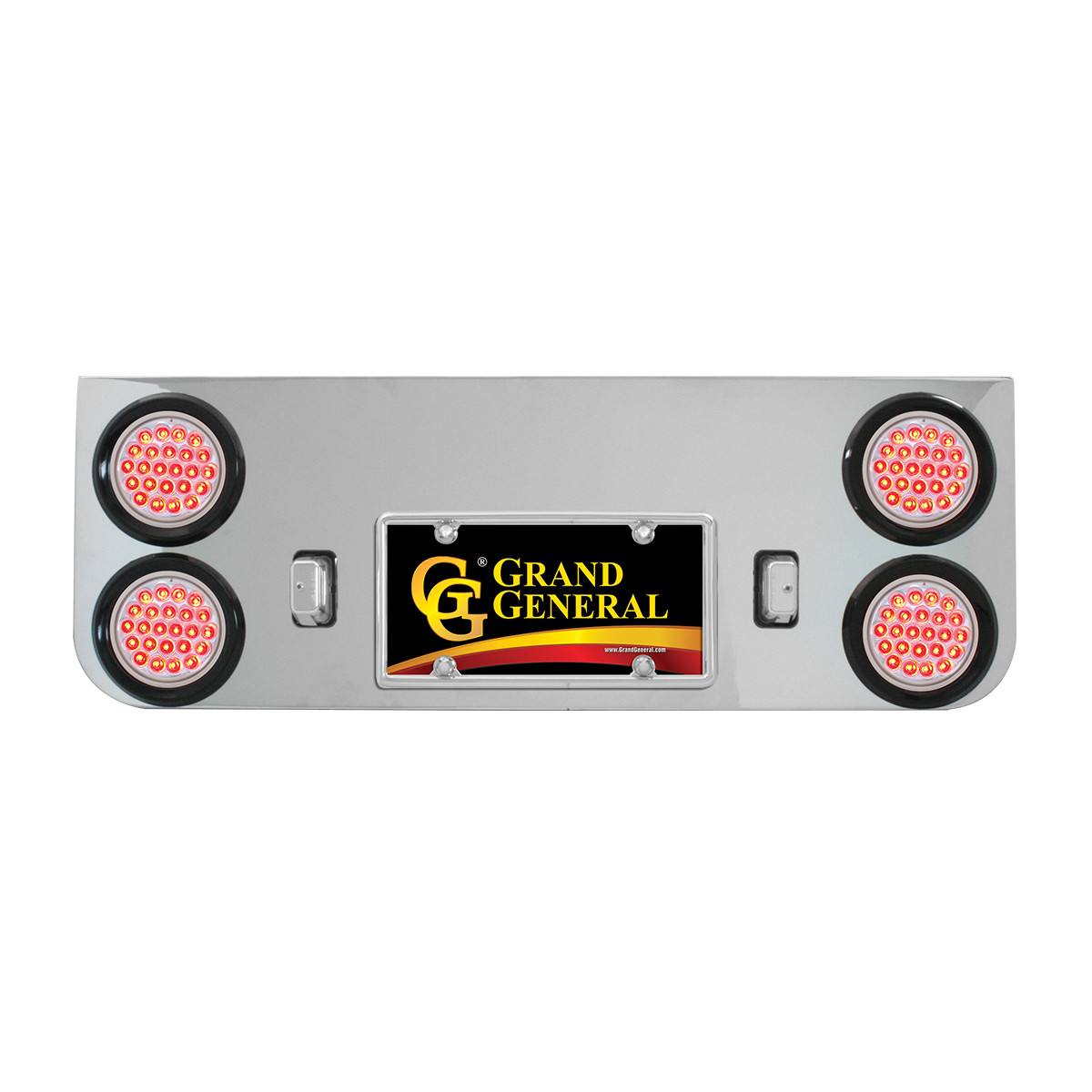 Chrome Plated Steel Rear Center Light Panel - Thumbnail 2