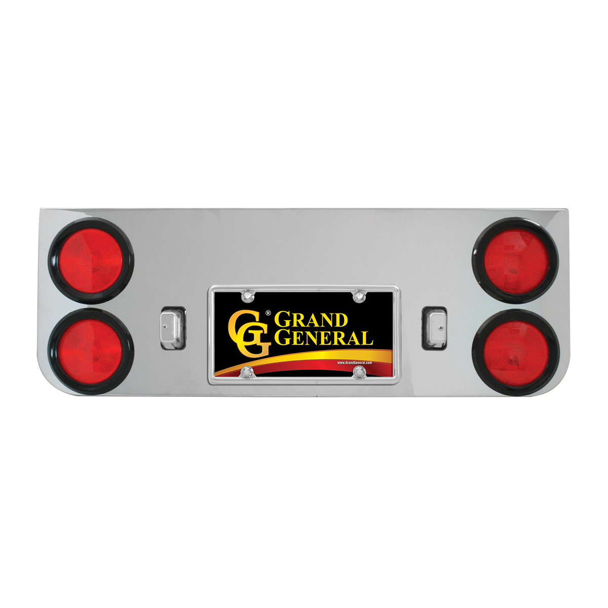 Chrome Plated Steel Rear Center Light Panel - Thumbnail 2