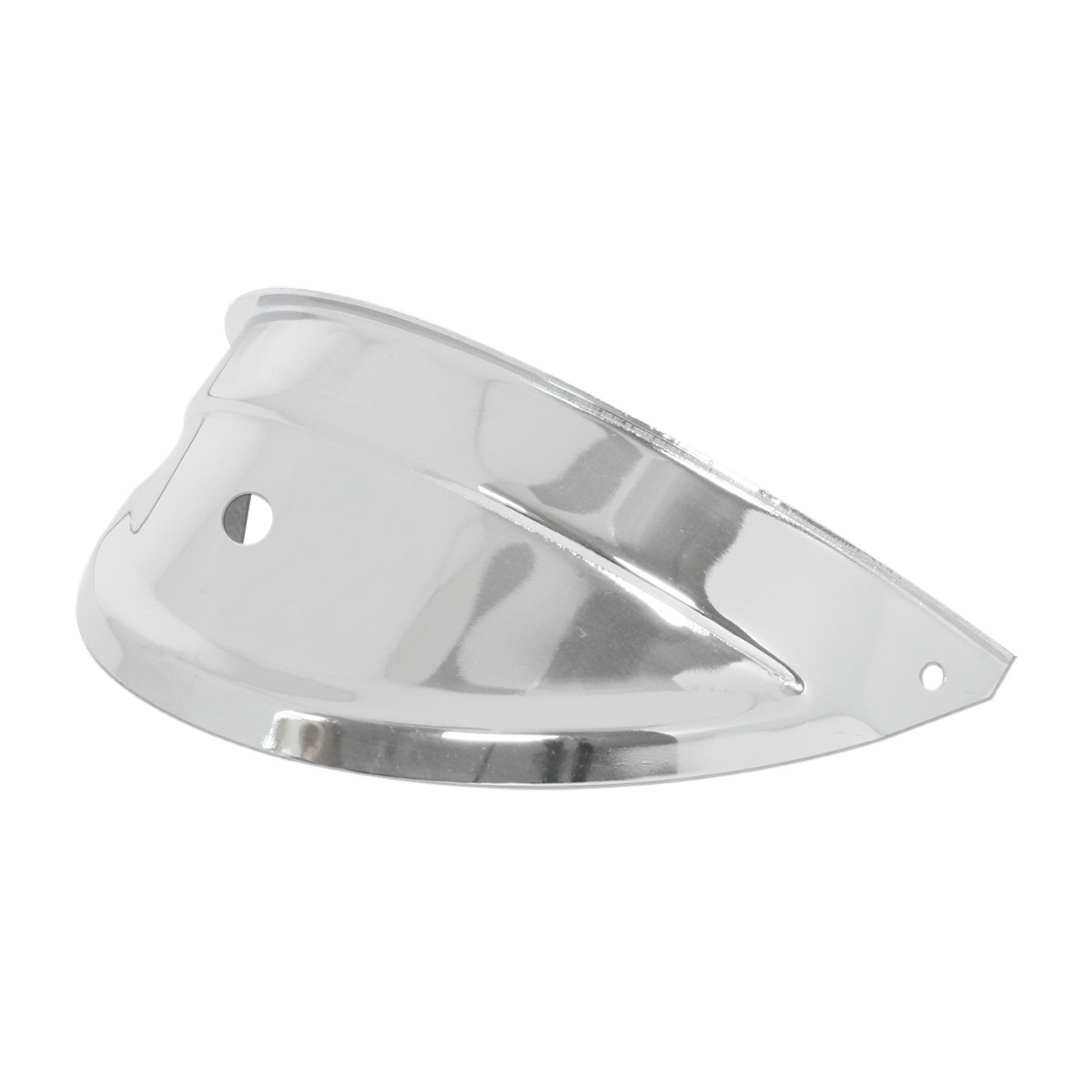 Chrome Headlight Visor with Color Dot