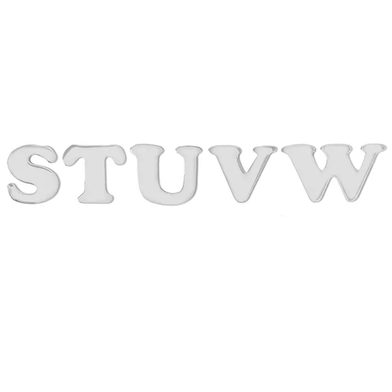 Traditional Letter Cut Out S - W