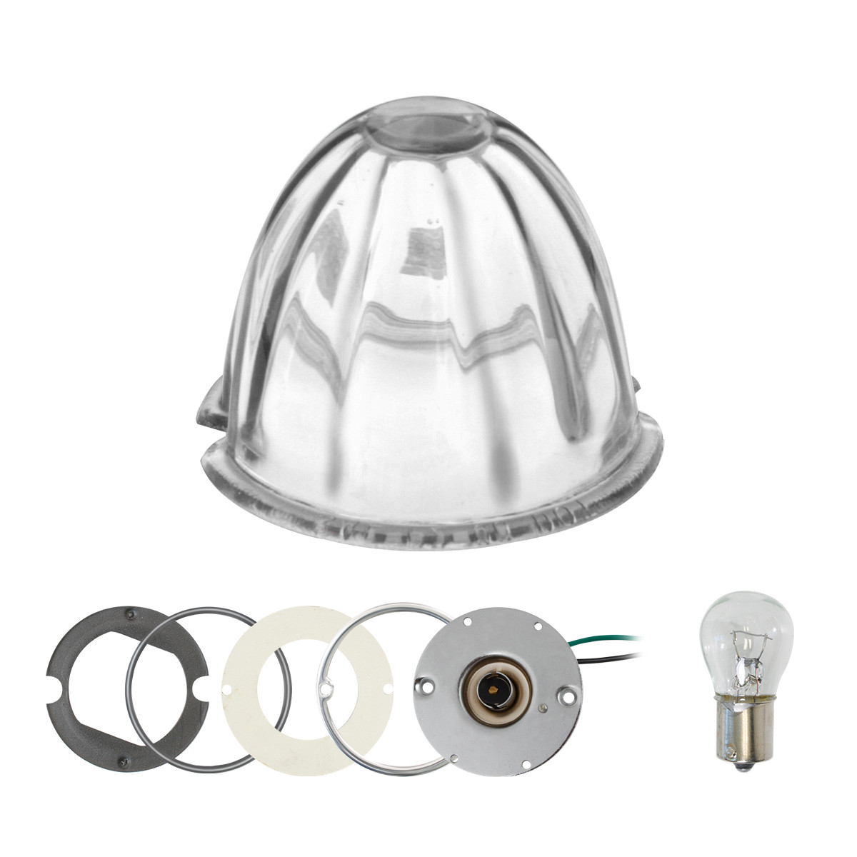 Cab Marker Light Conversion Kit in Glass Lens