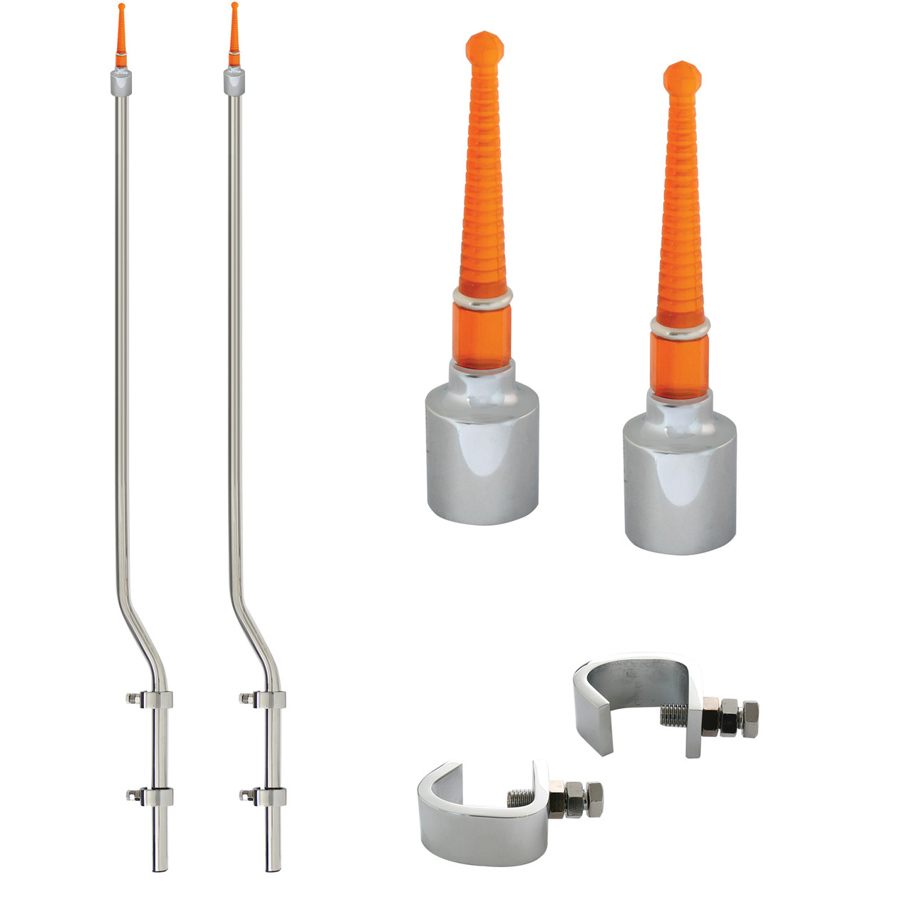 Lighted Bumper Guide in Amber Pyramind Style