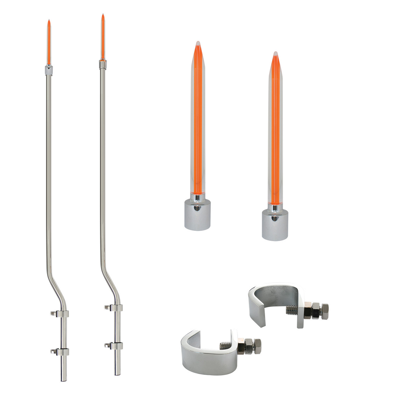 Lighted Bumper Guide in Amber Rocket Style