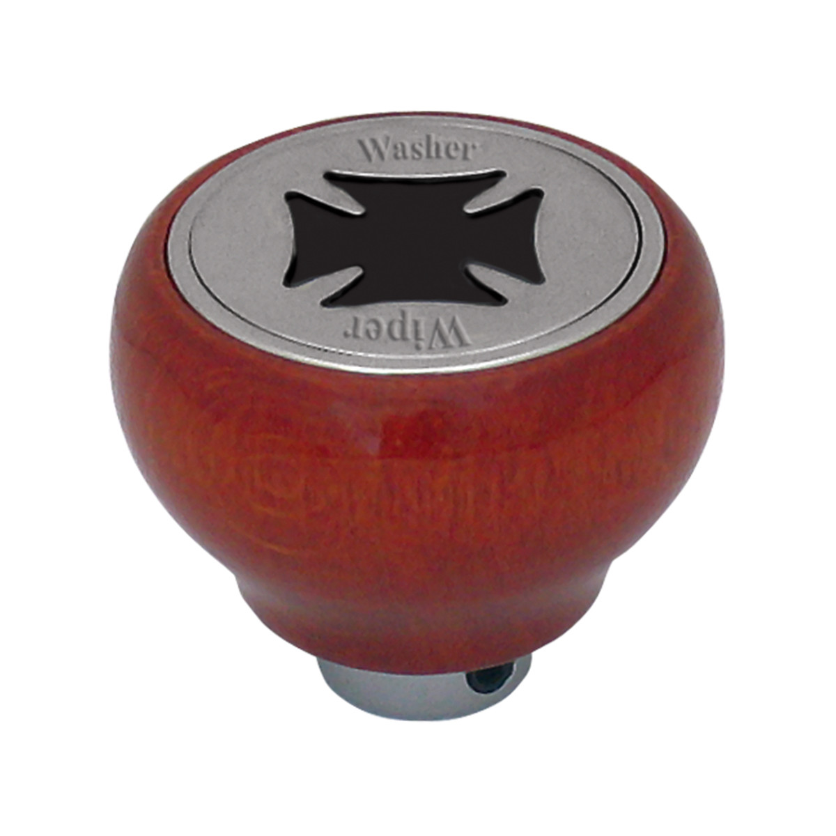 Iron Cross Wood Dashboard Knob in Assorted Color