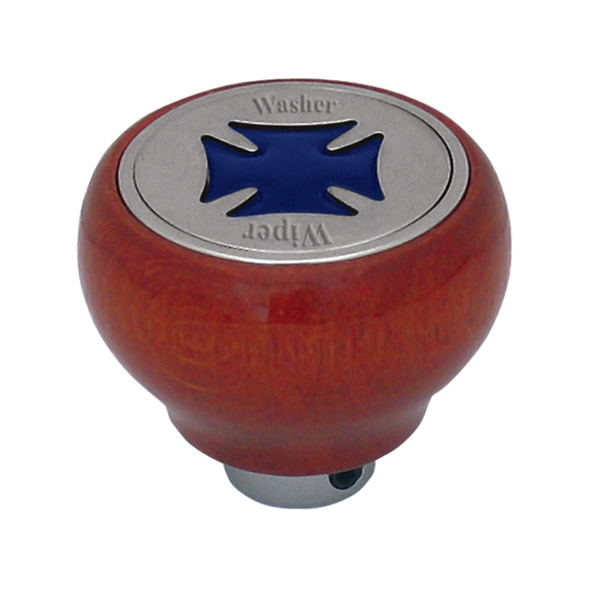 Iron Cross Wood Dashboard Knob in Assorted Color