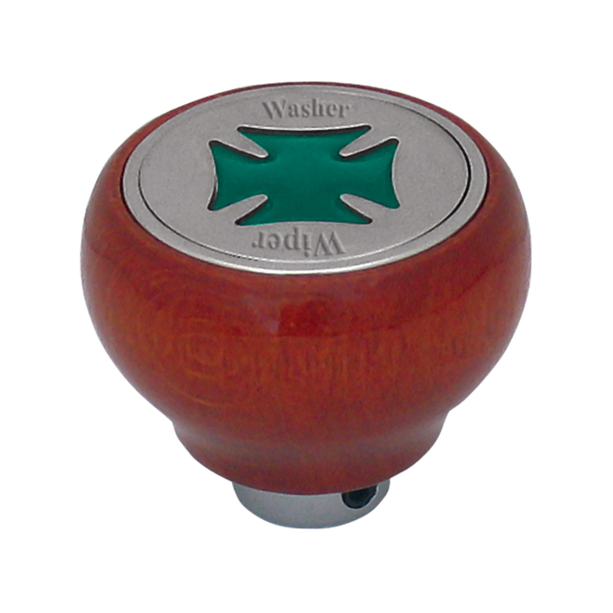 Iron Cross Wood Dashboard Knob in Assorted Color