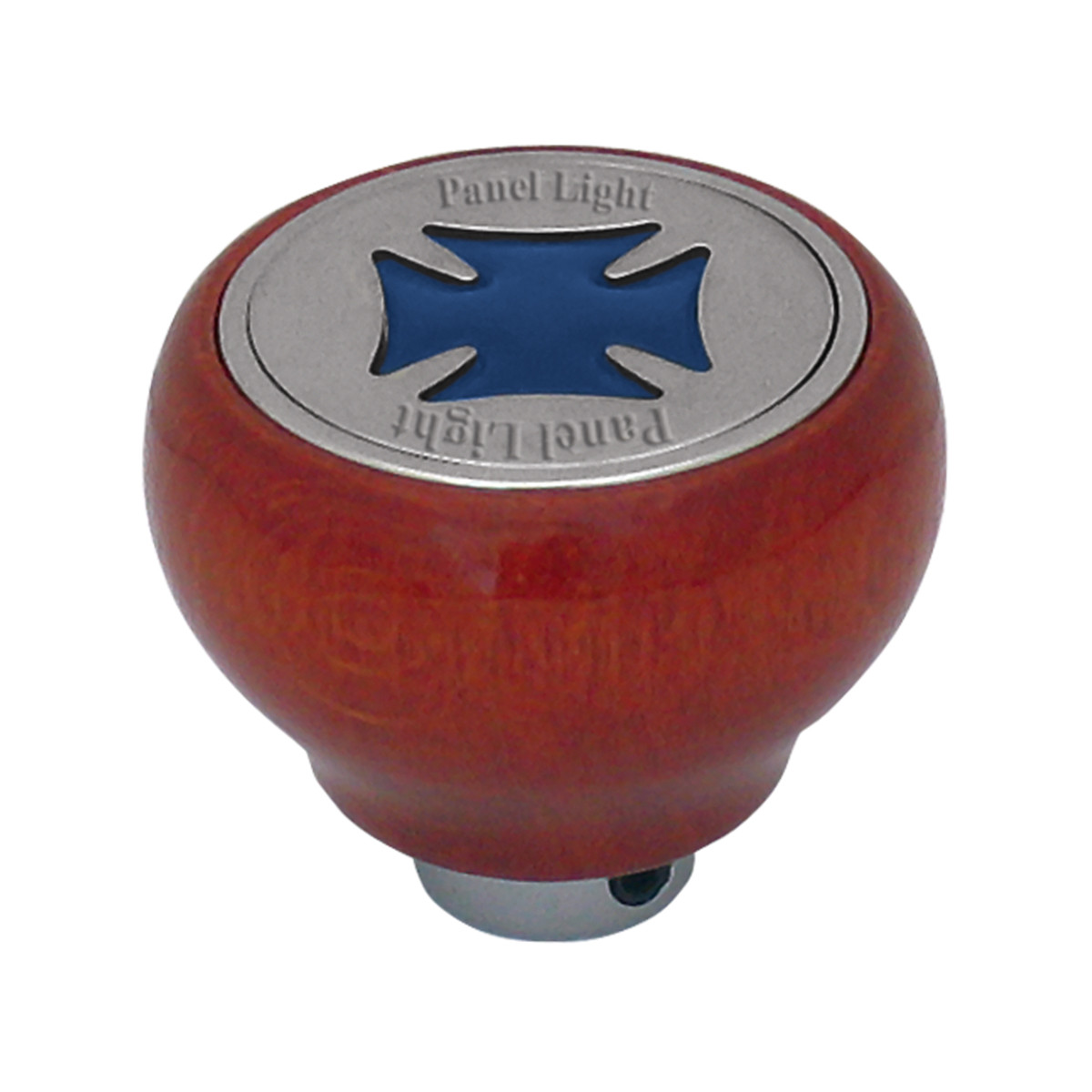 Iron Cross Wood Dashboard Knob in Assorted Color