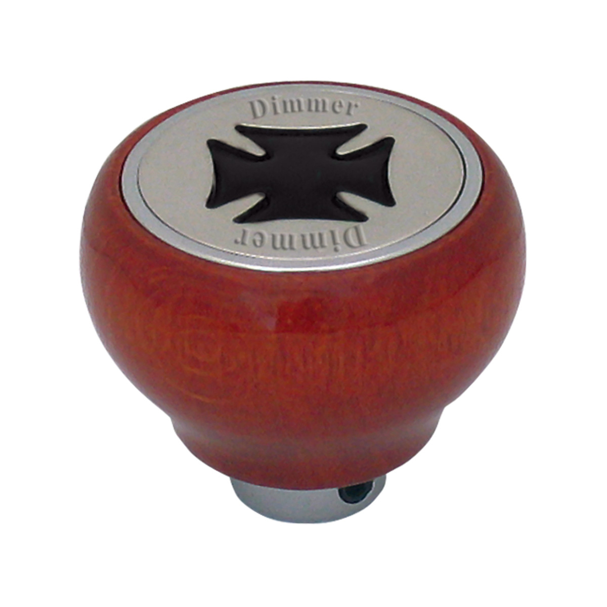 Iron Cross Wood Dashboard Knob in Assorted Color - Thumbnail 2