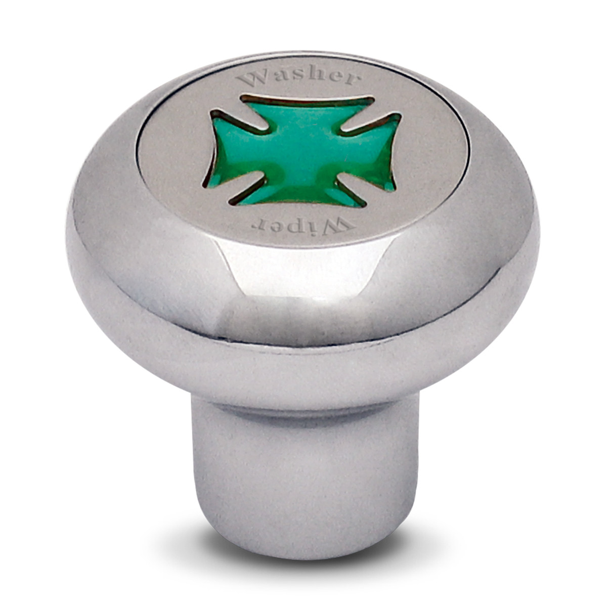 Iron Cross Chrome Dashboard Knob in Assorted Colors - Thumbnail 2