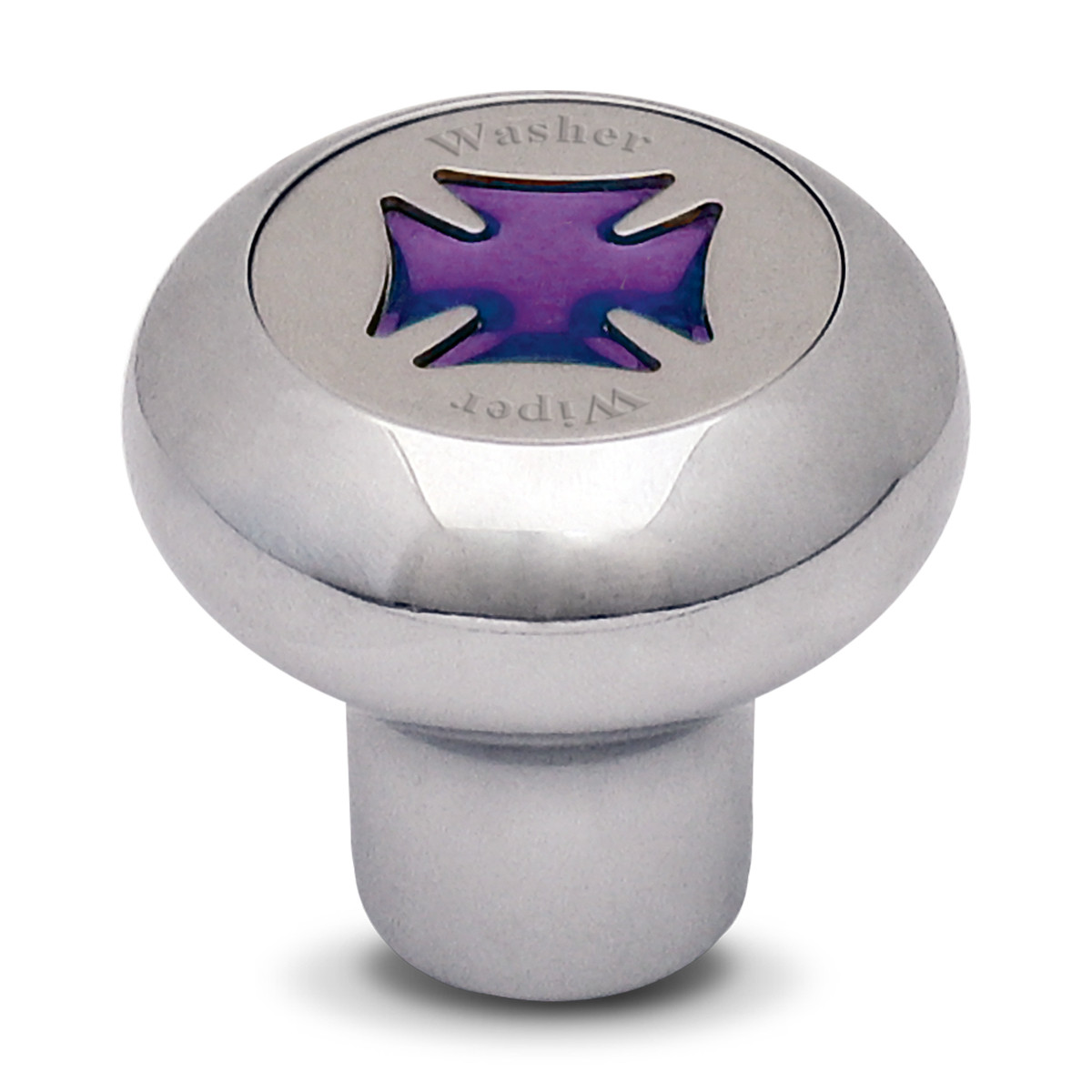 Iron Cross Chrome Dashboard Knob in Assorted Colors