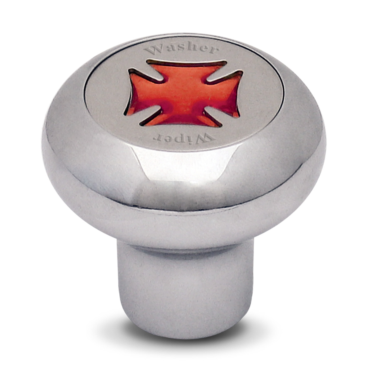 Iron Cross Chrome Dashboard Knob in Assorted Colors