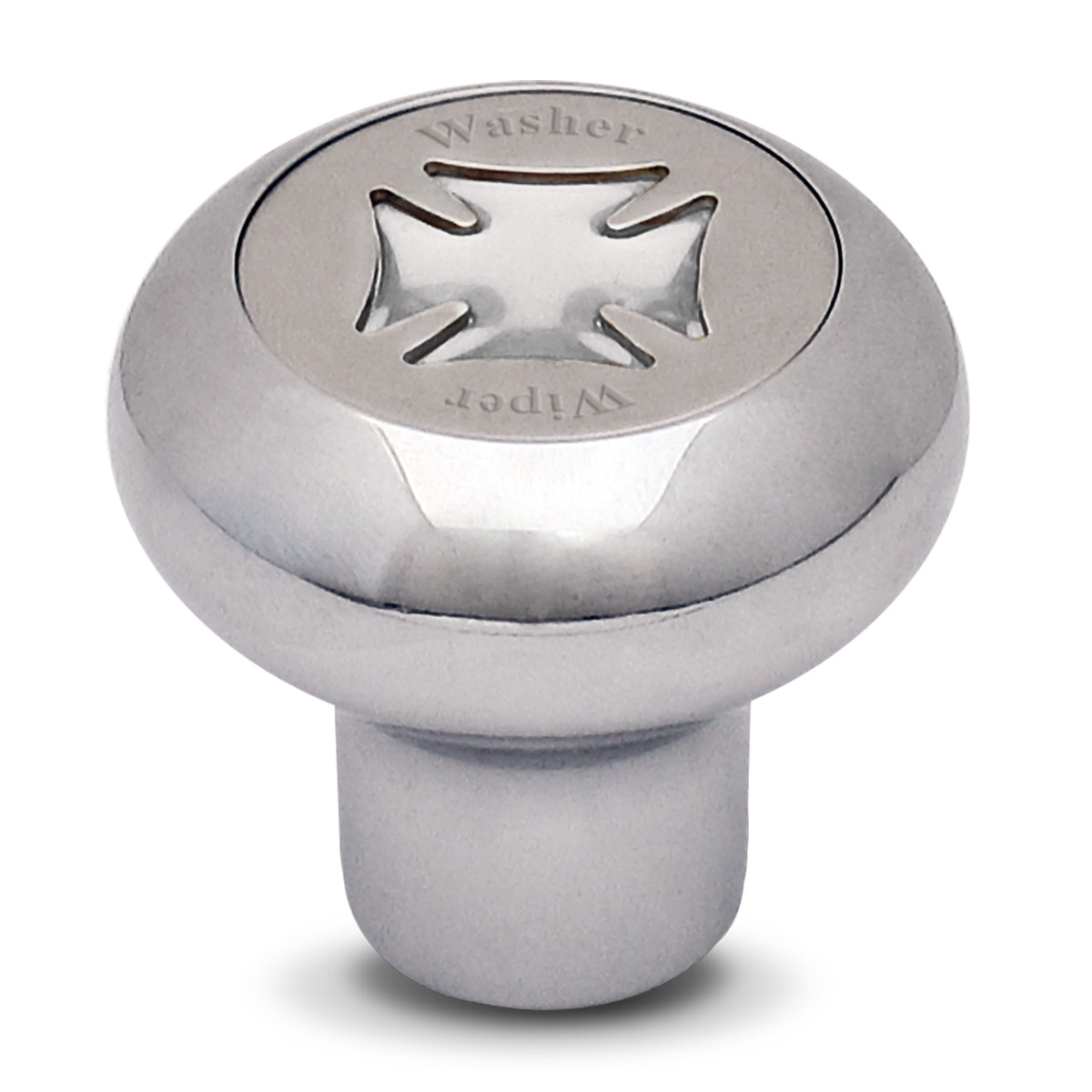 Iron Cross Chrome Dashboard Knob in Gold/Silver