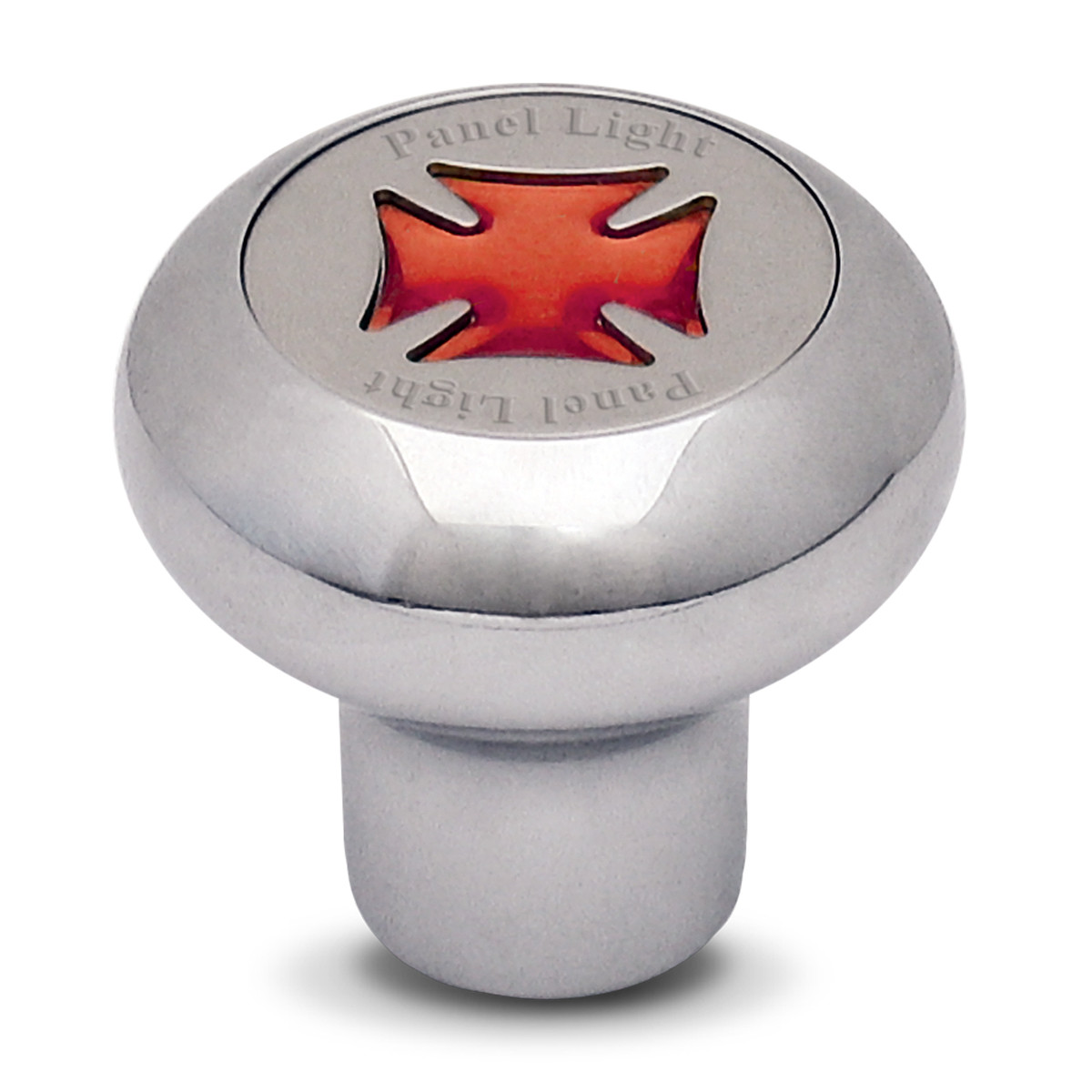 Iron Cross Chrome Dashboard Knob in Assorted Colors - Thumbnail 2