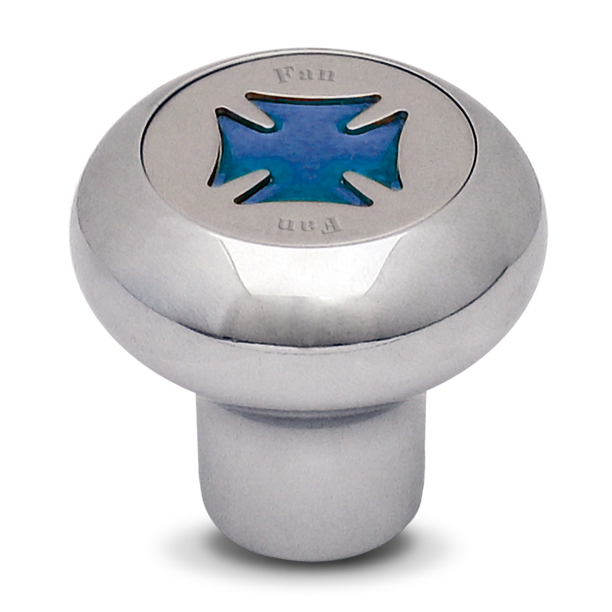 Iron Cross Chrome Dashboard Knob in Assorted Colors - Thumbnail 2