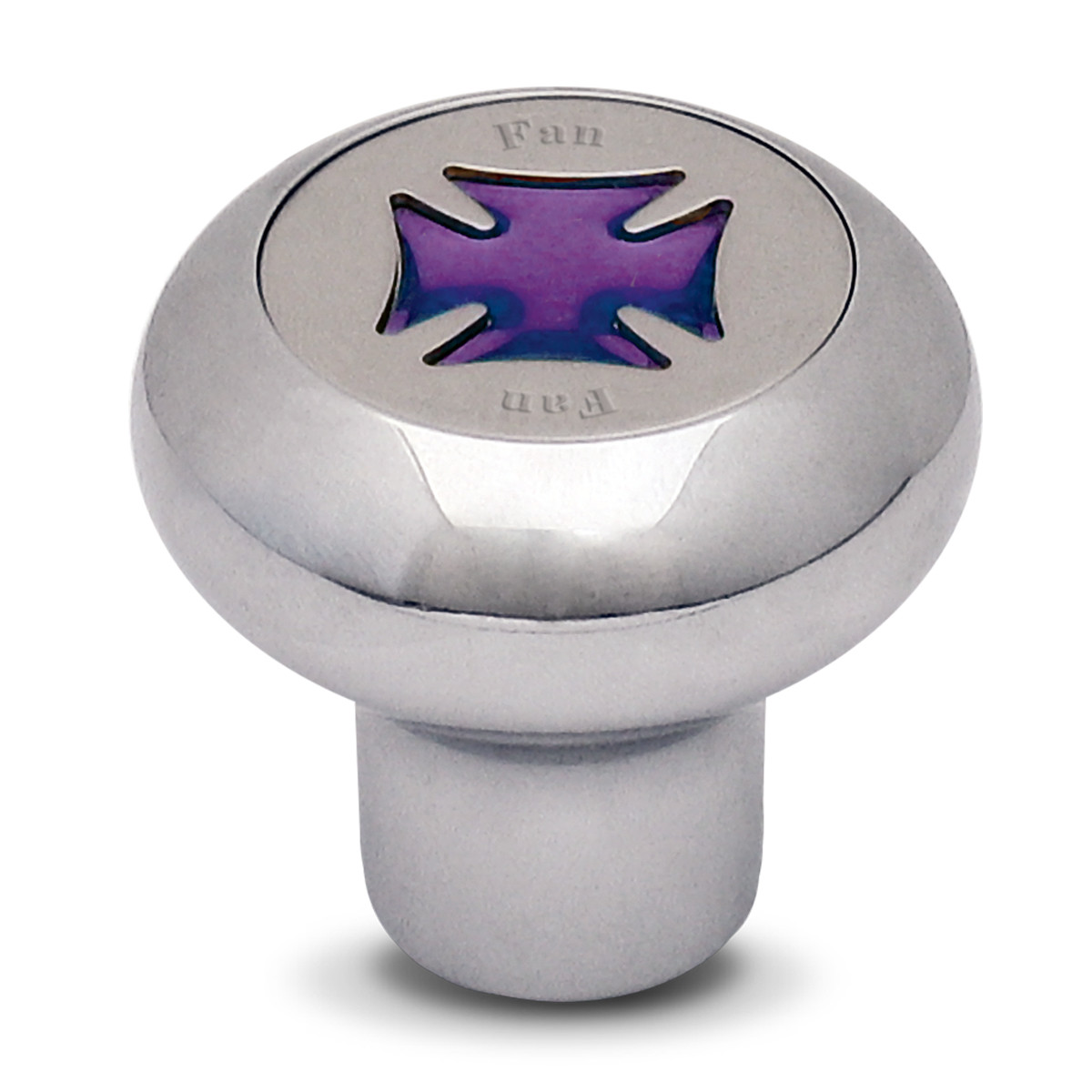 Iron Cross Chrome Dashboard Knob in Assorted Colors - Thumbnail 2