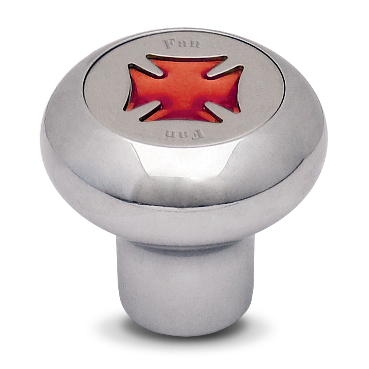 Iron Cross Chrome Dashboard Knob in Assorted Colors