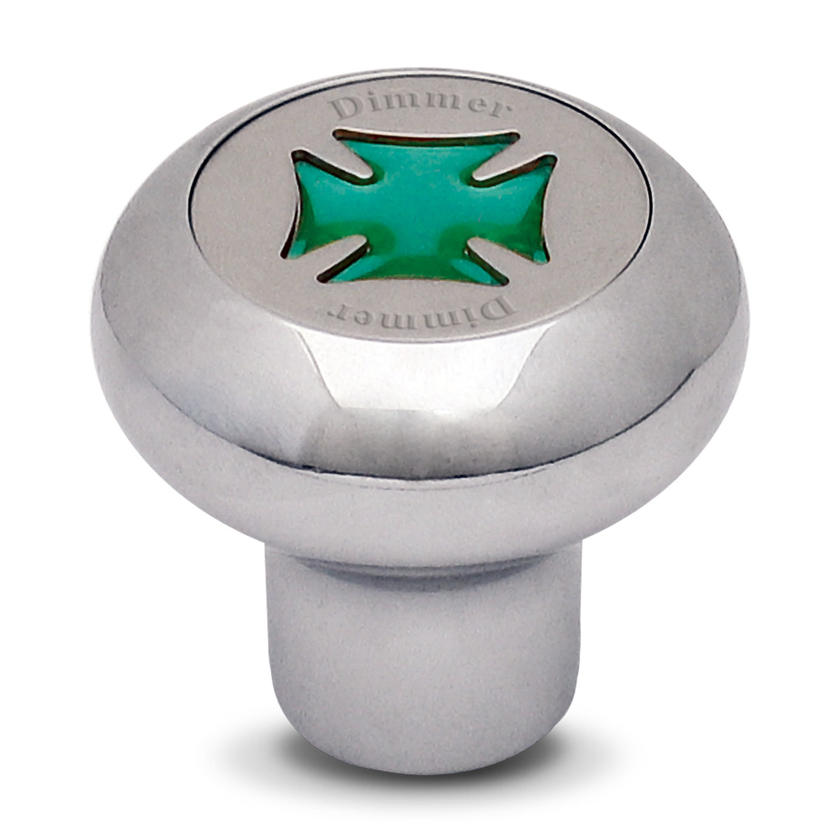 Iron Cross Chrome Dashboard Knob in Assorted Colors