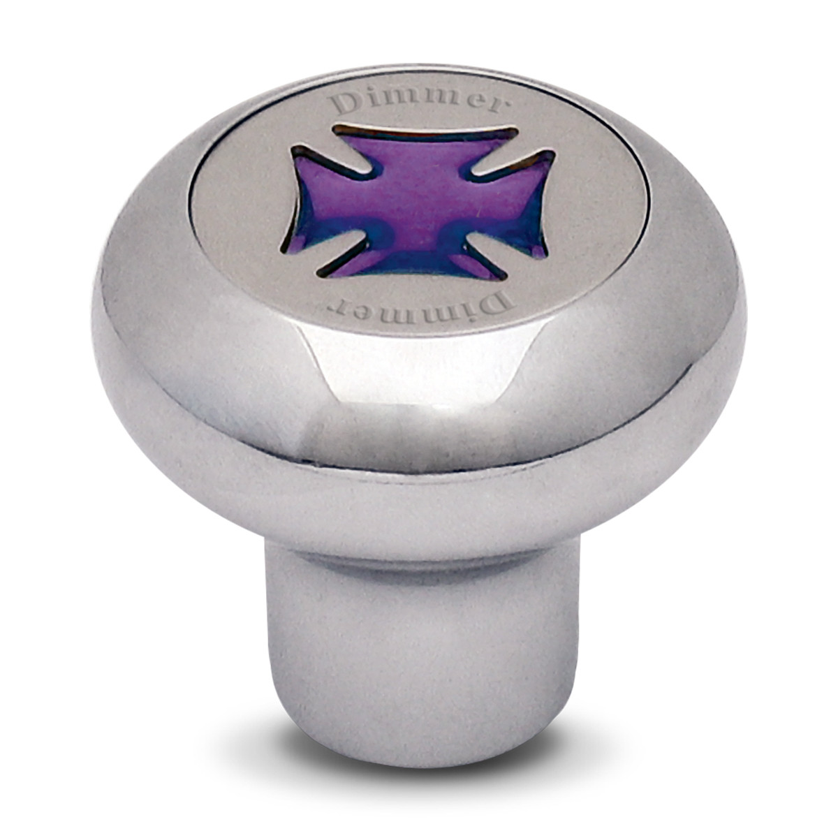 Iron Cross Chrome Dashboard Knob in Assorted Colors