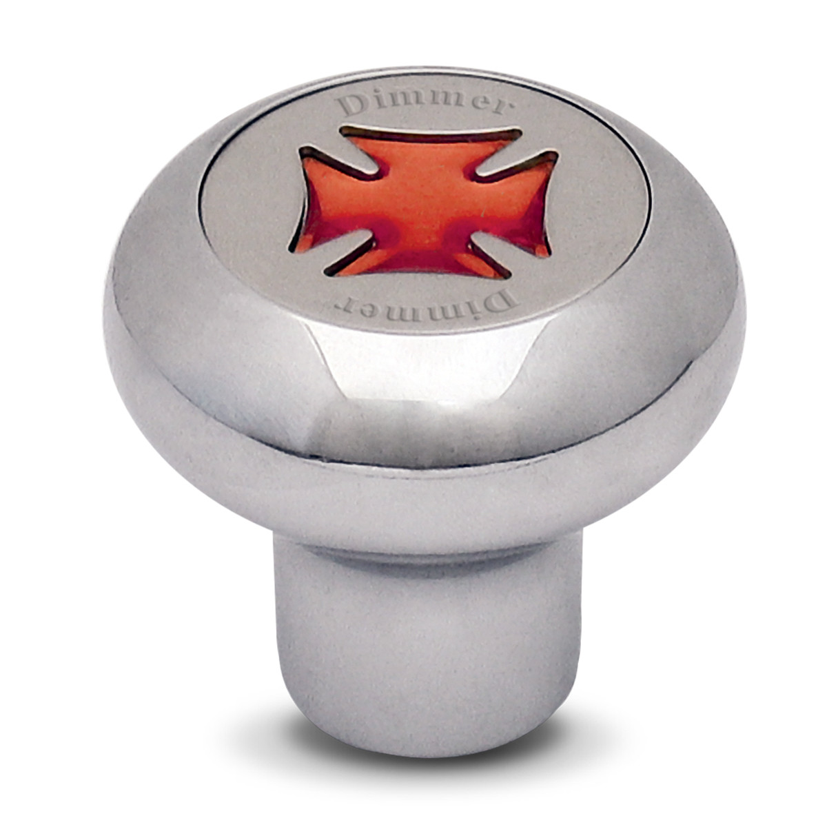 Iron Cross Chrome Dashboard Knob in Assorted Colors - Thumbnail 2