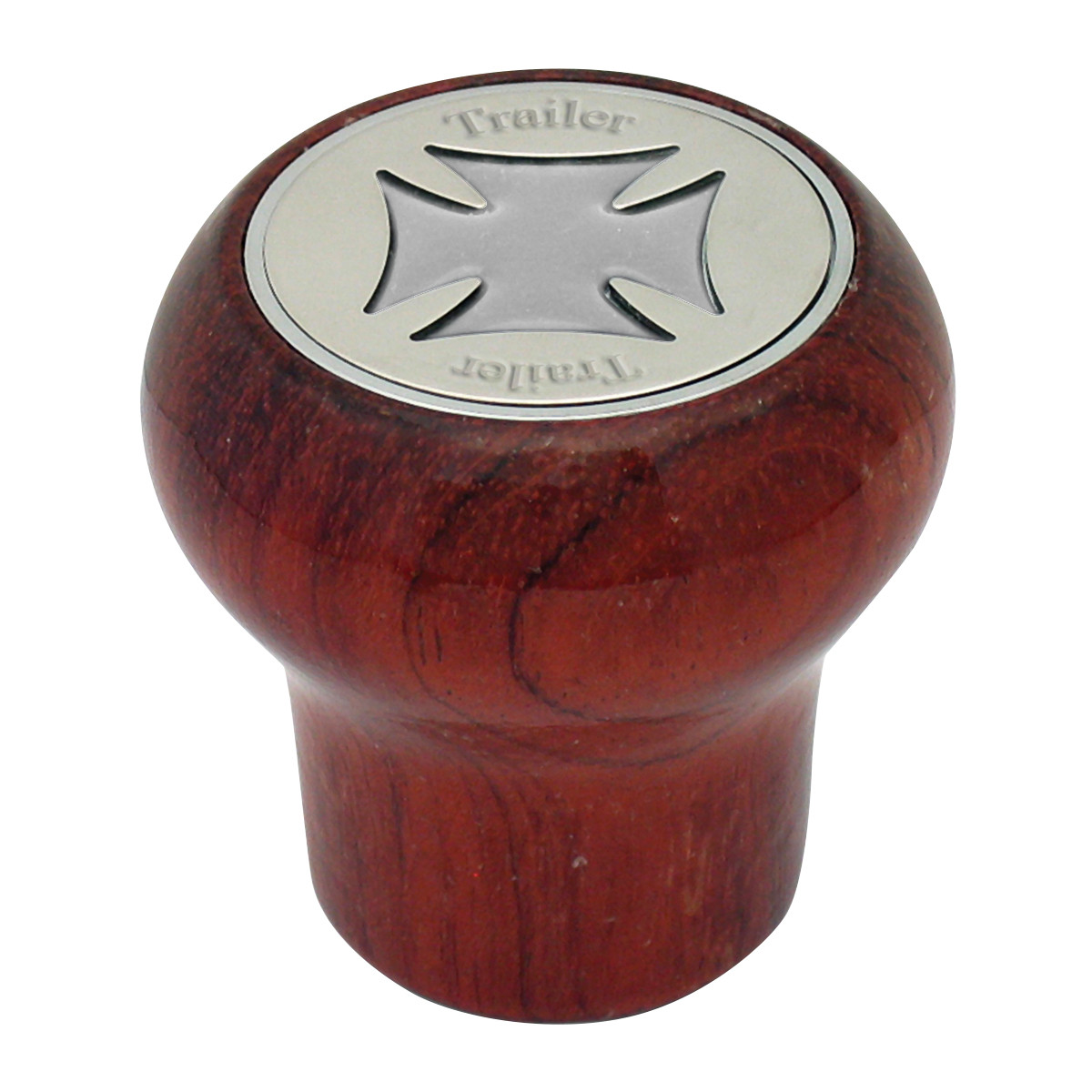Iron Cross Lg Rosewood Air Valve Knob in Gold/Silver