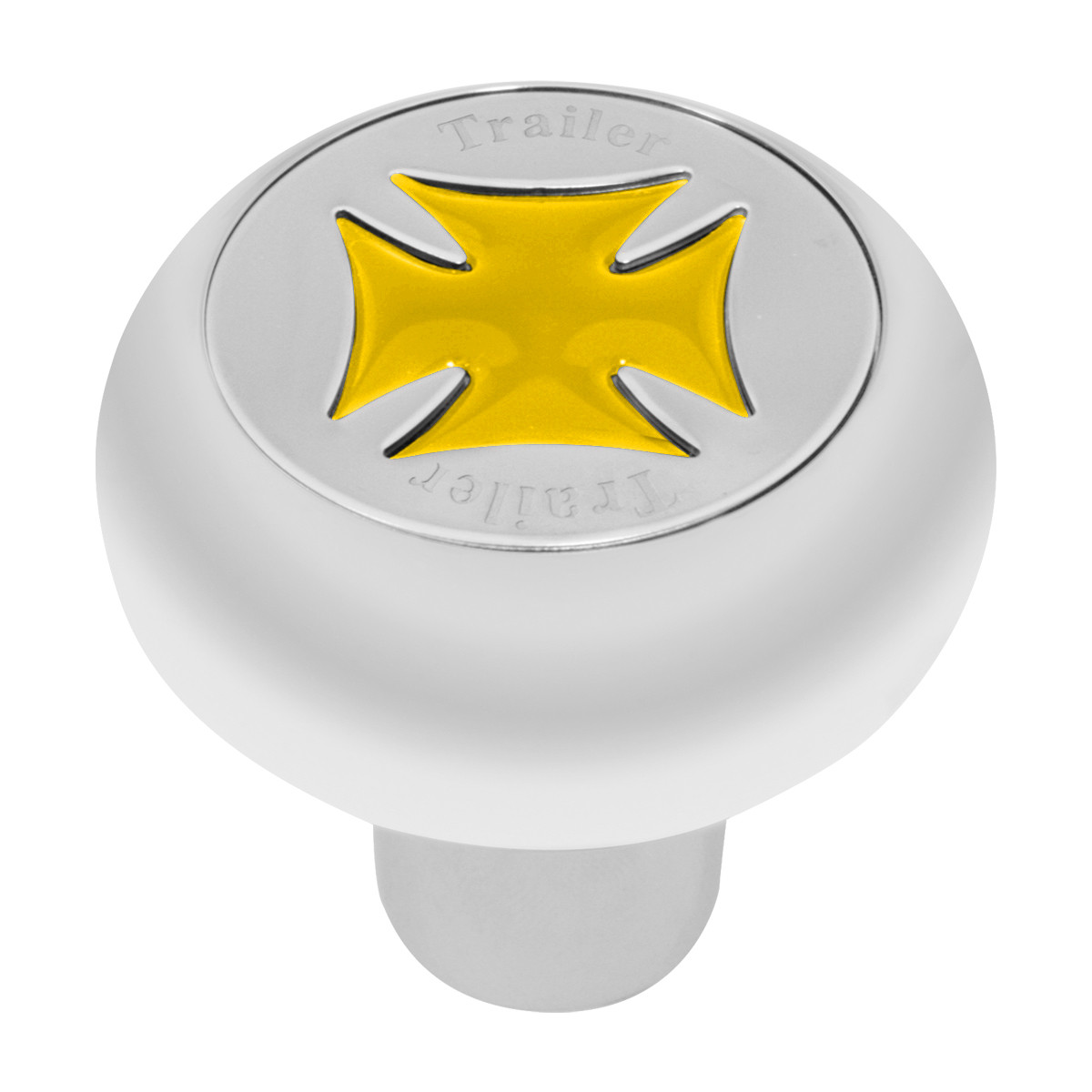 Iron Cross Chrome Air Valve Knob in Gold/Silver