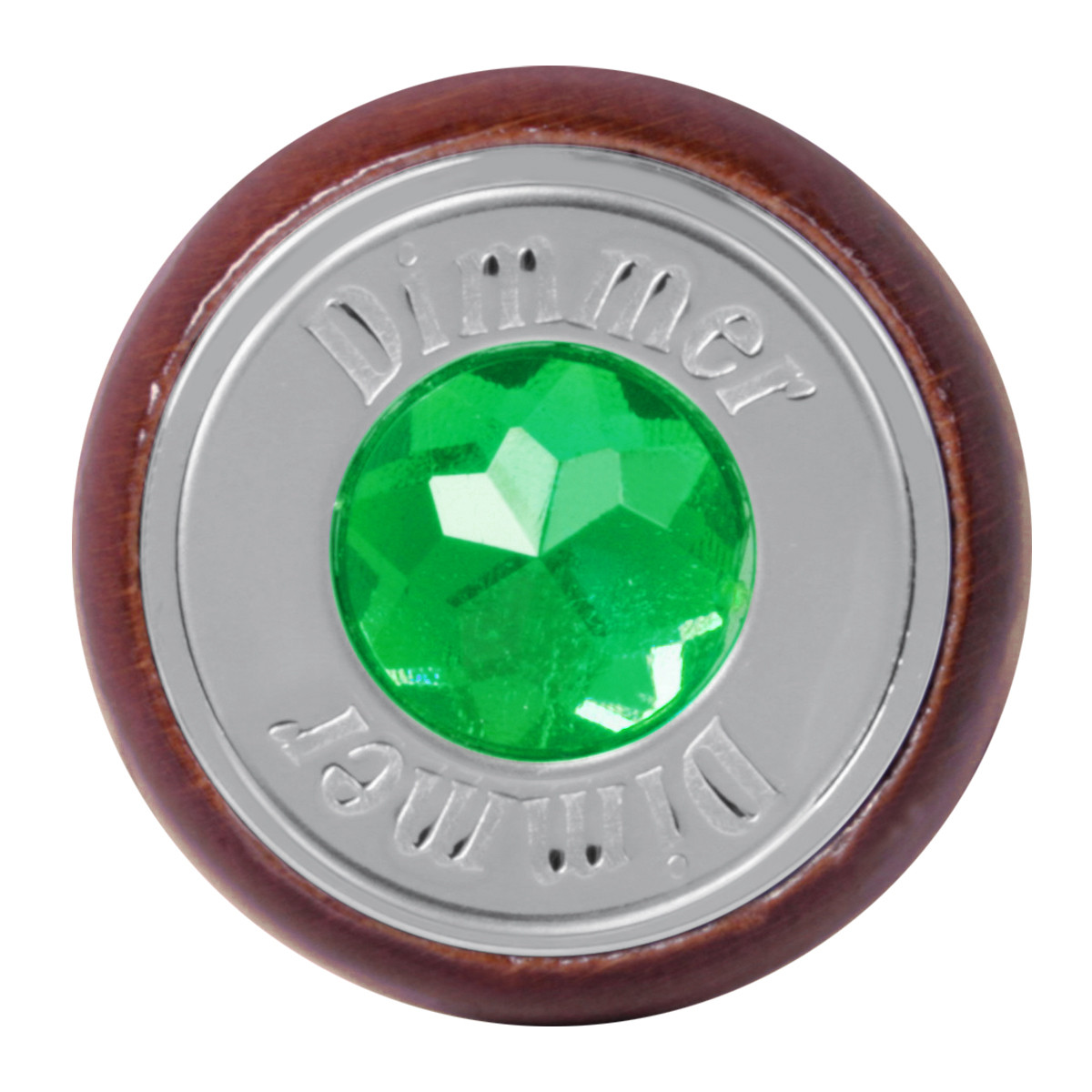 Wood Dashboard Control Knob with Crystal