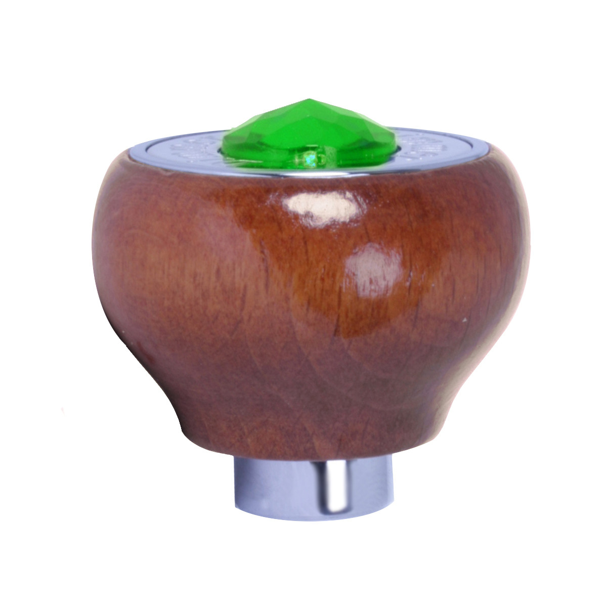 Wood Dashboard Control Knob with Crystal - Thumbnail 2