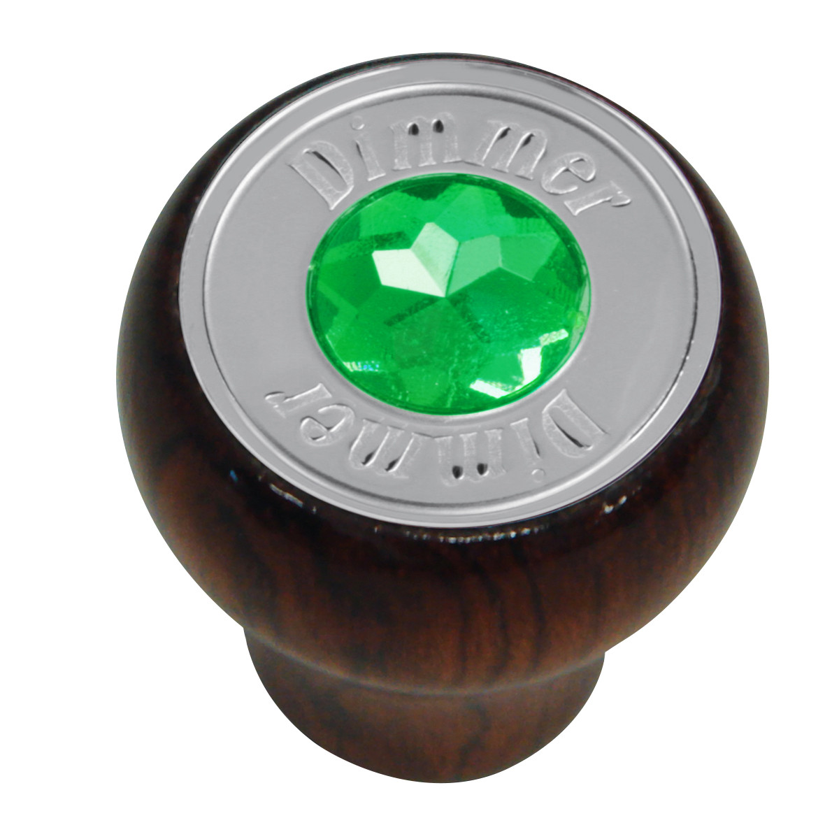 Rosewood Dashboard Control Knob with Crystal
