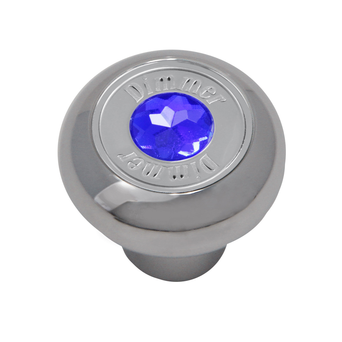 Chrome Plated Dashboard Control Knob with Crystal - Thumbnail 2