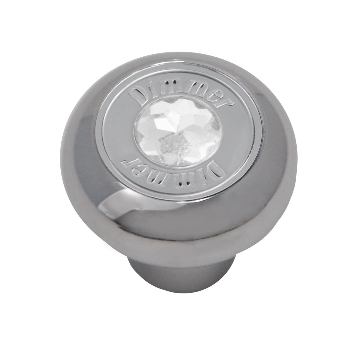Chrome Plated Dashboard Control Knob with Crystal - Thumbnail 2