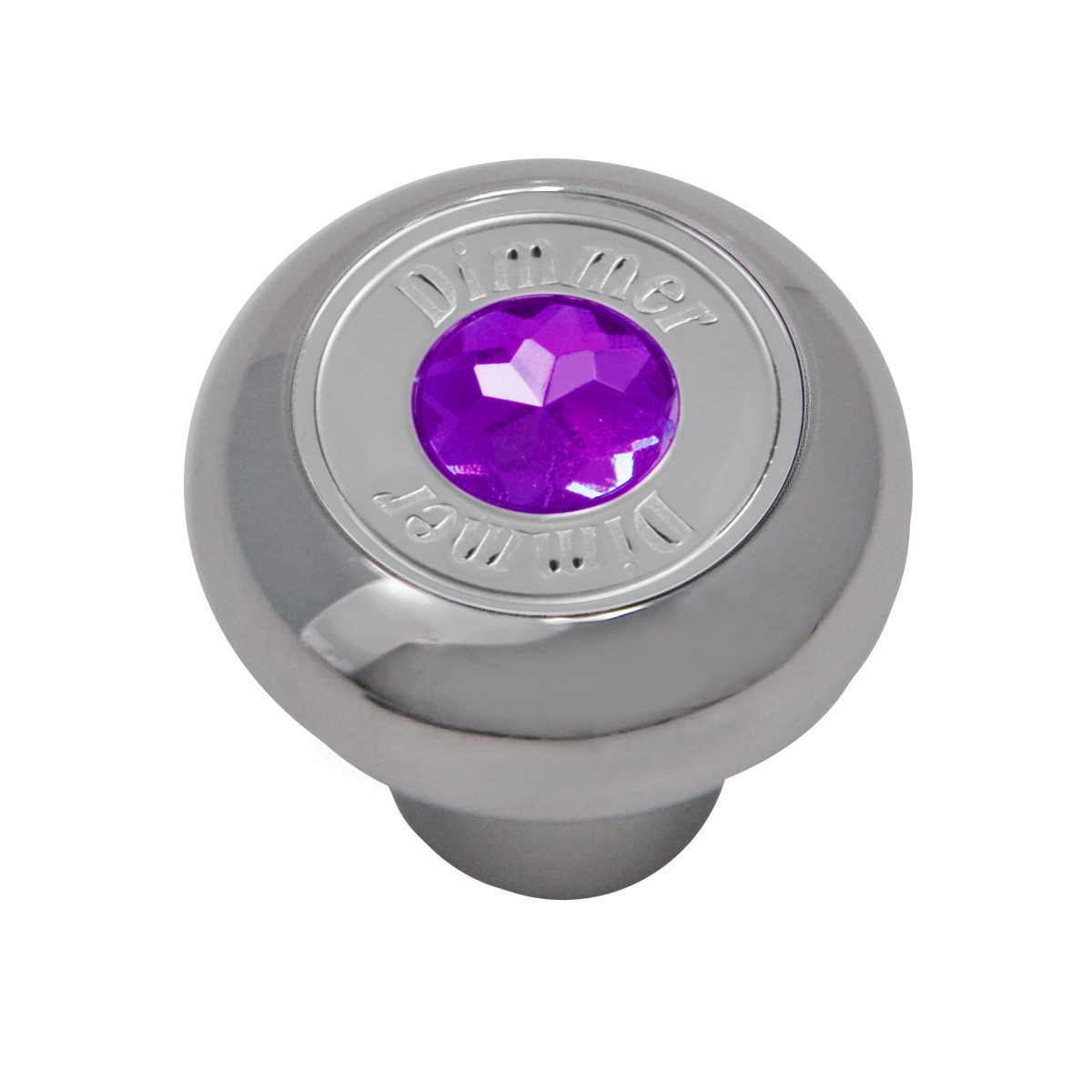 Chrome Plated Dashboard Control Knob with Crystal