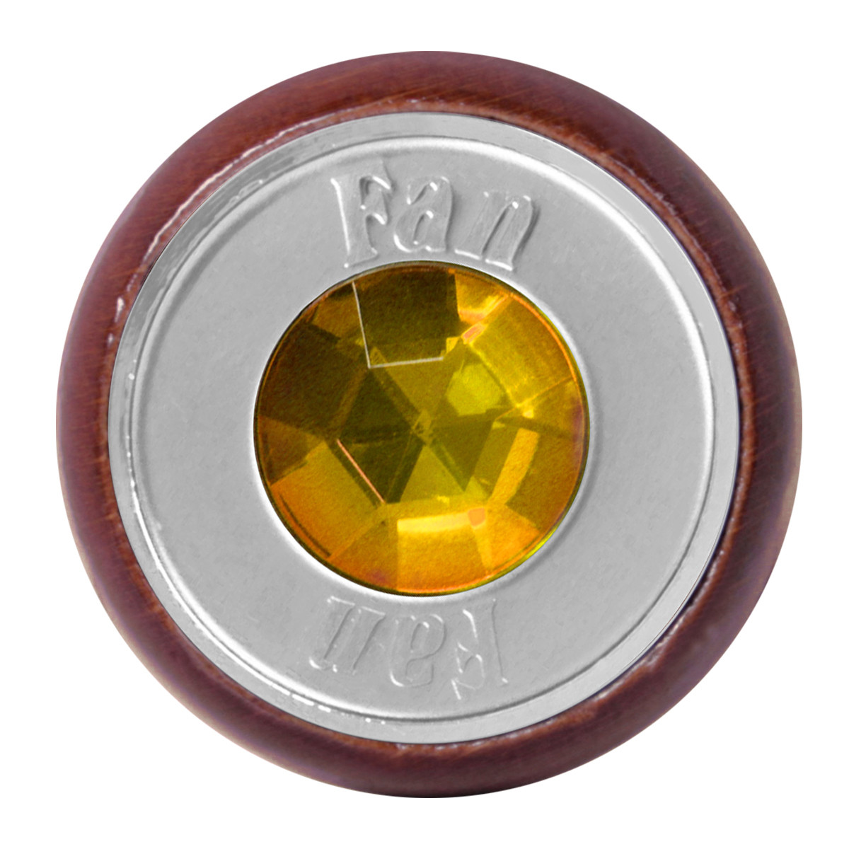 Wood Dashboard Control Knob with Crystal