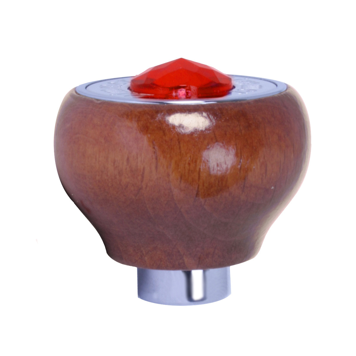 Wood Dashboard Control Knob with Crystal - Thumbnail 2