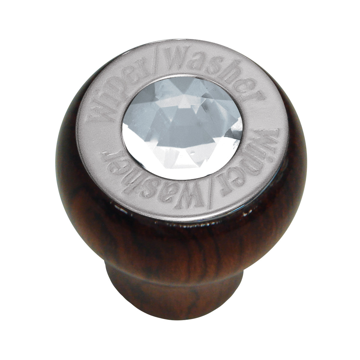 Rosewood Dashboard Control Knob with Crystal
